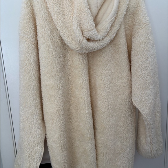Fattamano Cream Sherpa 100% Cotton Jacket. SZ S runs L/XL. Never Worn. - Picture 10 of 14